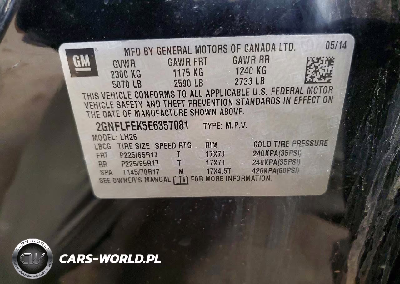 2014 Chevrolet Equinox Lt VIN:2GNFLFEK5E6357081 - 13