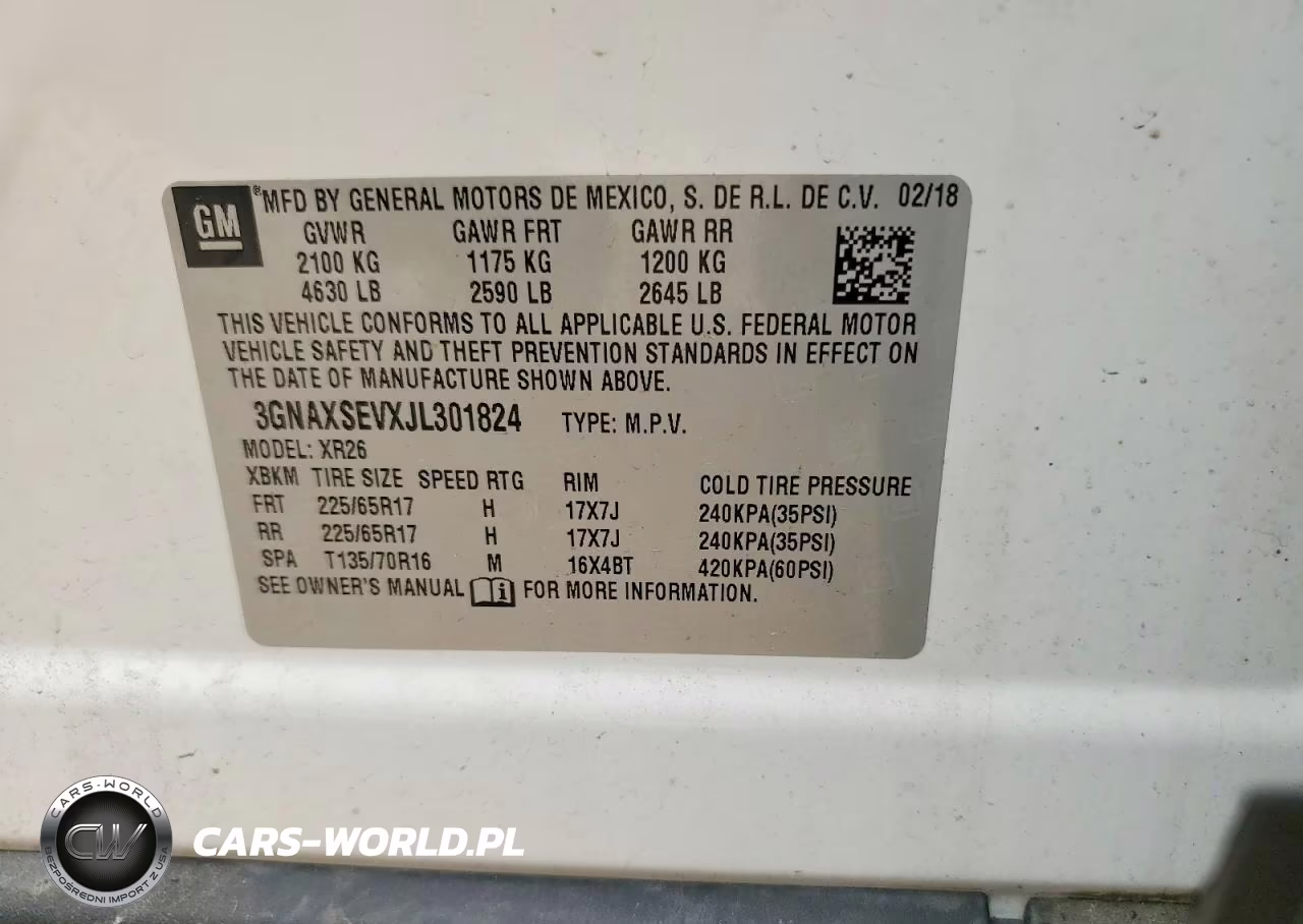 2018 Chevrolet Equinox Lt VIN:3GNAXSEVXJL301824 - 13