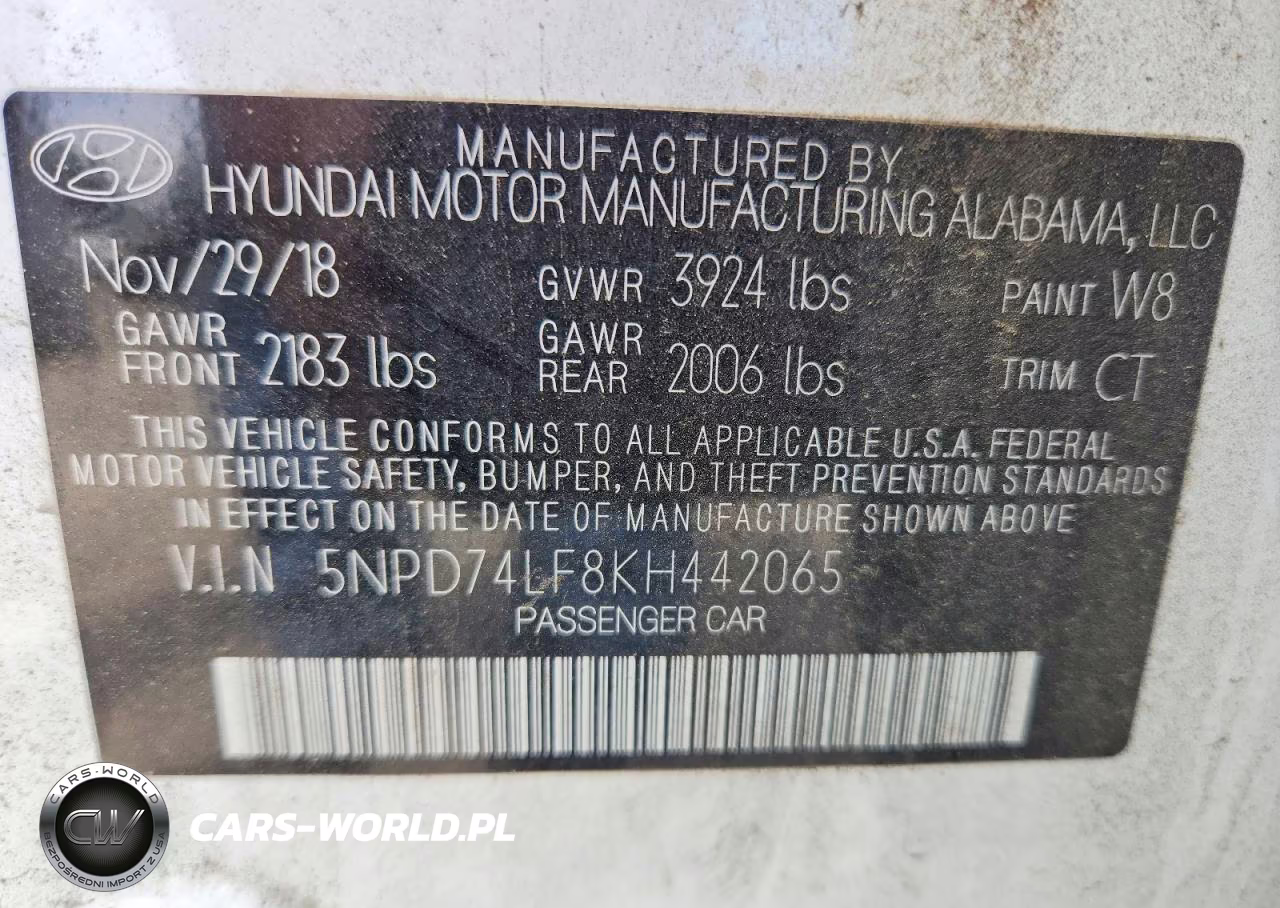 2019 Hyundai Elantra Se VIN:5NPD74LF8KH442065 - 12