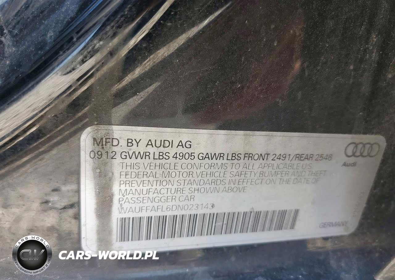 2013 Audi A4 Premium Plus VIN:WAUFFAFL6DN023143 - 12