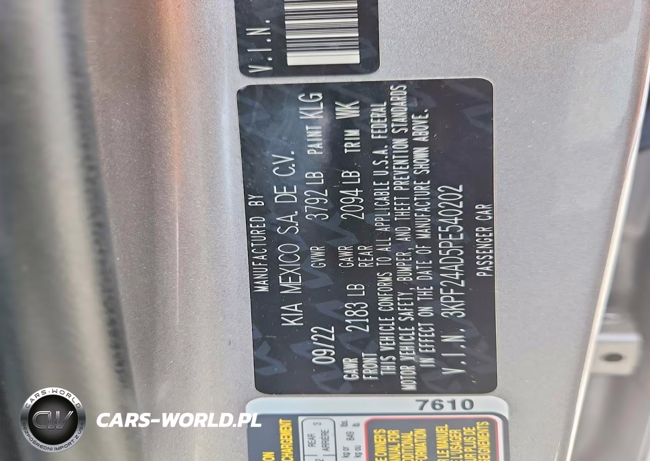 2023 Kia Forte Lxs VIN:3KPF24AD5PE540202 - 13