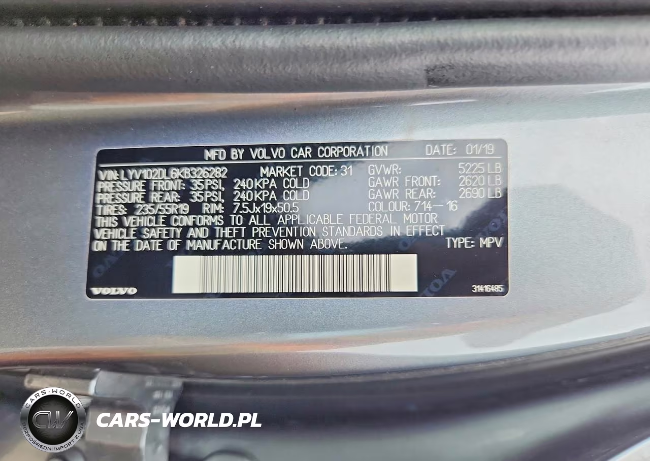 2019 Volvo Xc60 T5 Inscription VIN:LYV102DL6KB326282 - 14