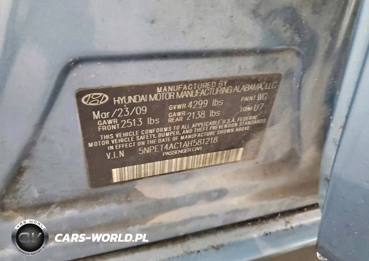 2010 Hyundai Sonata Gls VIN:5NPET4AC1AH581218 - 12
