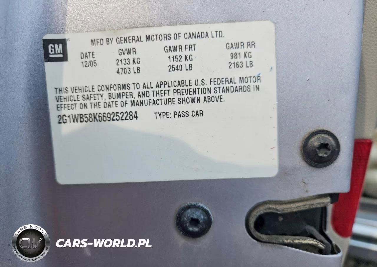 2006 Chevrolet Impala Ls VIN:2G1WB58K669252284 - 12