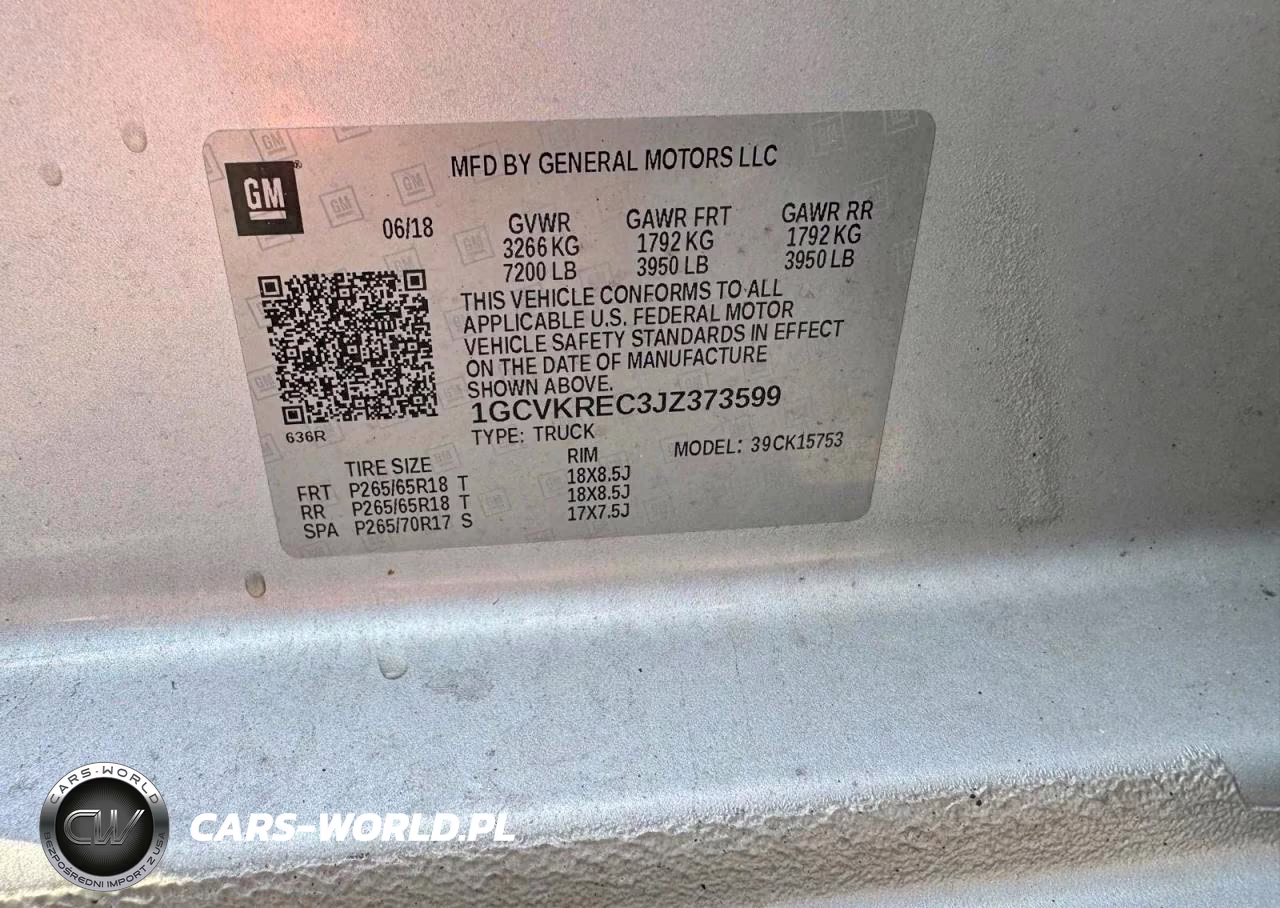 2018 Chevrolet Silverado K1500 Lt VIN:1GCVKREC3JZ373599 - 12