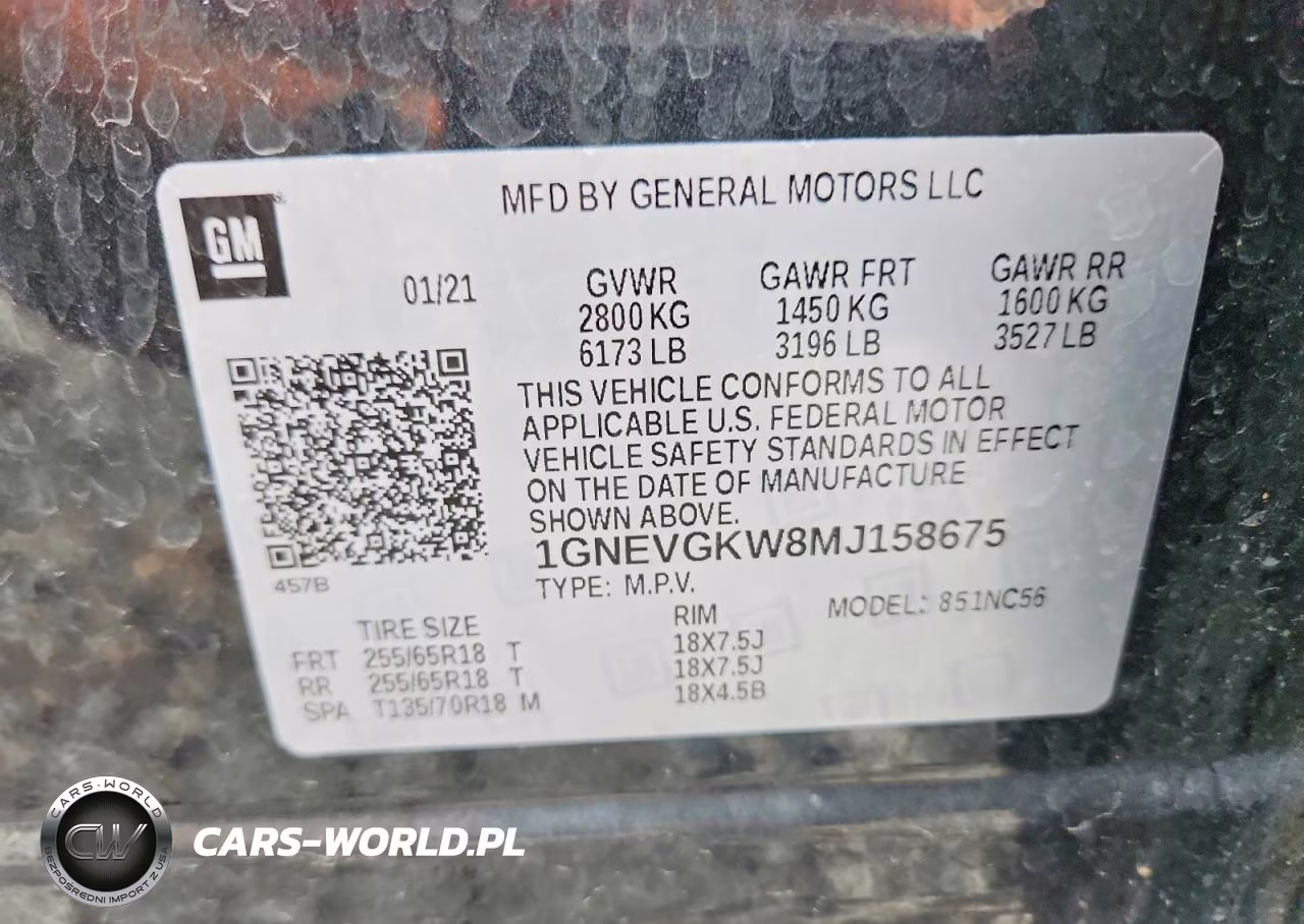 2021 Chevrolet Traverse Lt VIN:1GNEVGKW8MJ158675 - 13