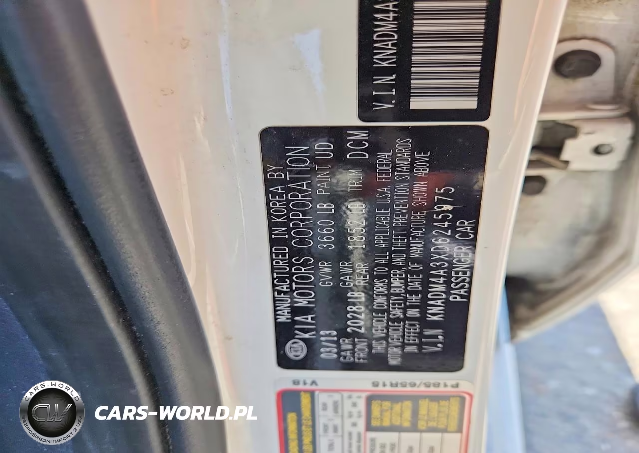2013 Kia Rio Lx VIN:KNADM4A3XD6245975 - 12