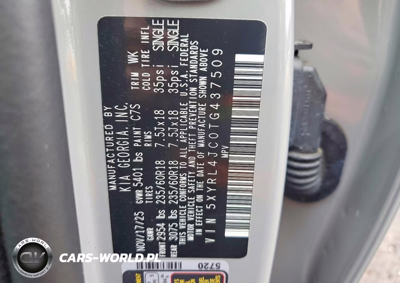 2026 Kia Sorento S VIN:5XYRL4JC0TG437509 - 13