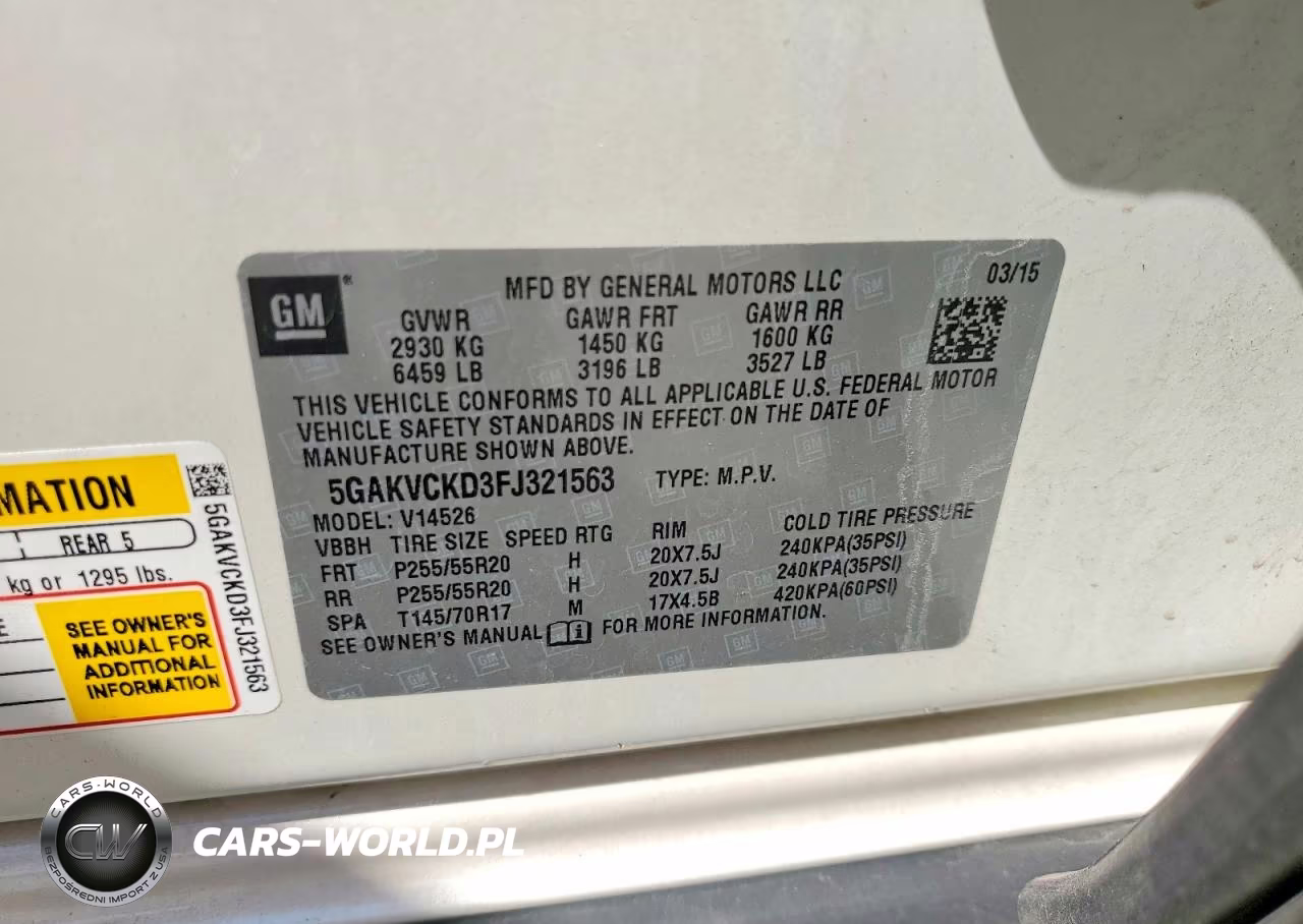 2015 Buick Enclave VIN:5GAKVCKD3FJ321563 - 13