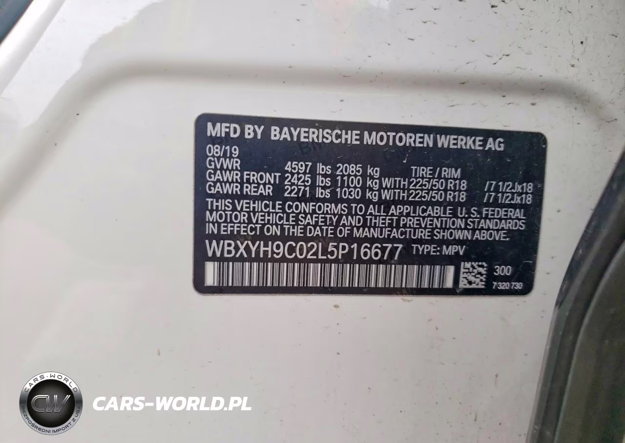 2020 BMW X2 Sdrive28I VIN:WBXYH9C02L5P16677 - 13