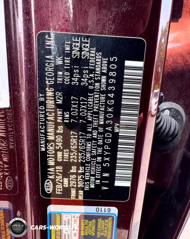2019 Kia Sorento Lx VIN:5XYPGDA30KG439805 - 14