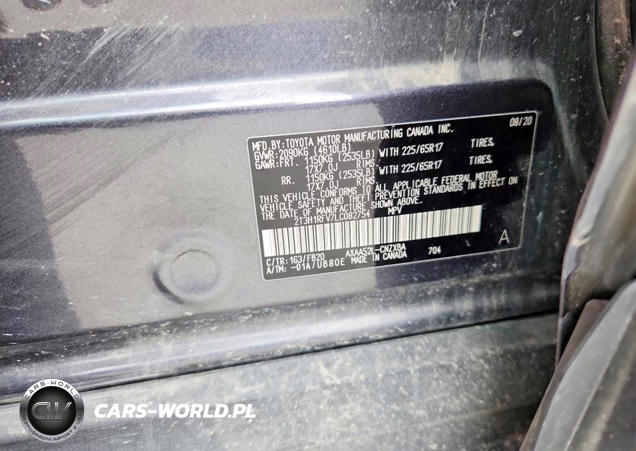 2020 Toyota Rav4 Le VIN:2T3H1RFV7LC082754 - 12