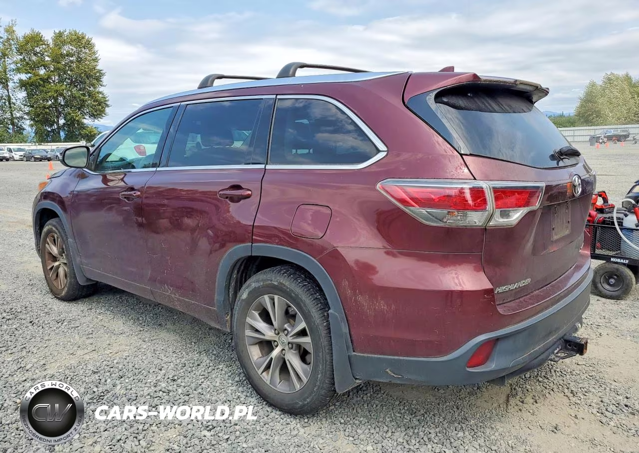 2015 Toyota Highlander Xle VIN:5TDJKRFH6FS209023 - 2