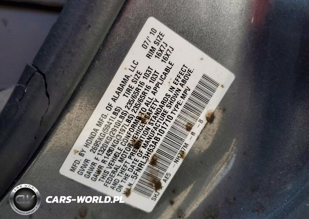 2010 Honda Odyssey Exl VIN:5FNRL3H63AB101710 - 14