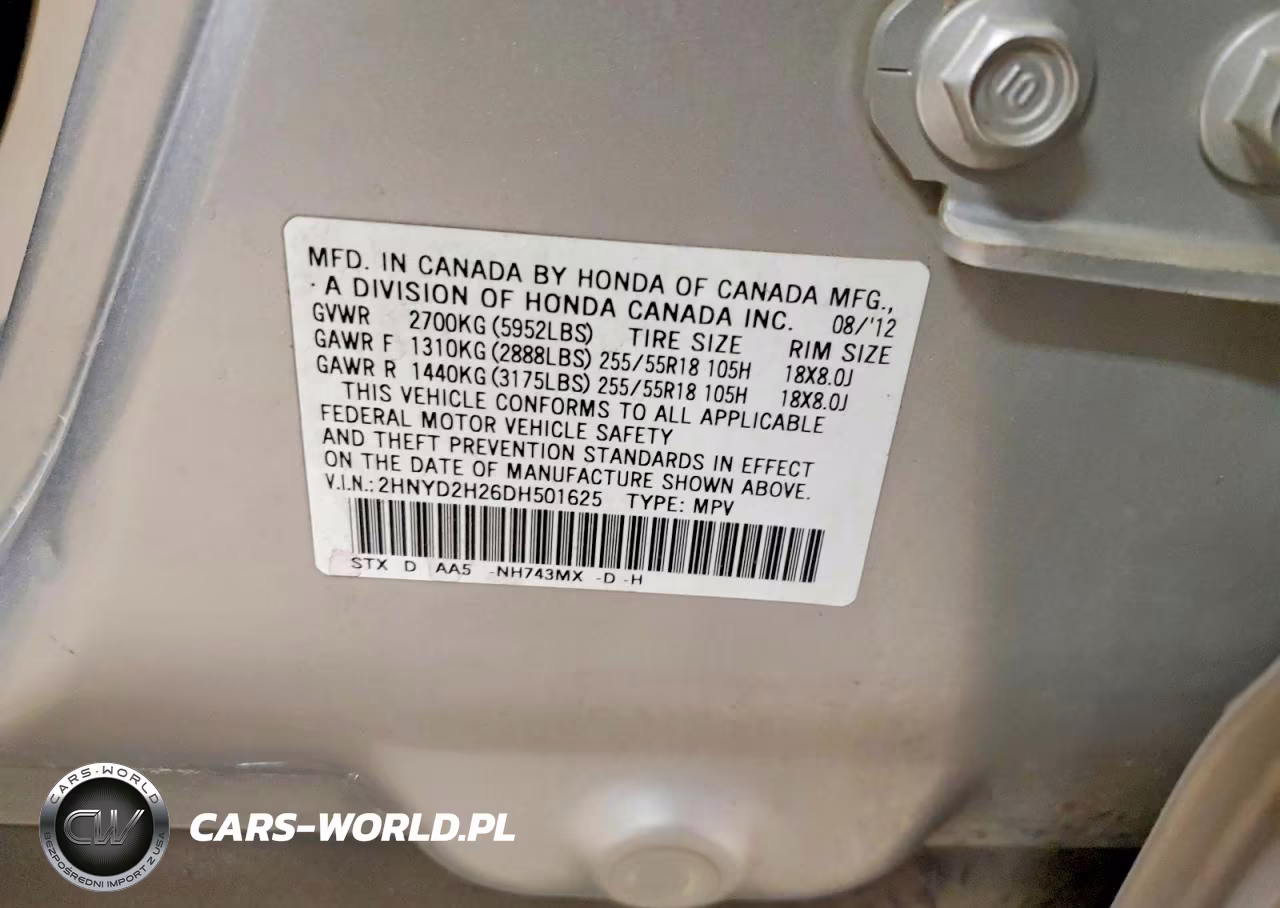 2013 Acura Mdx VIN:2HNYD2H26DH501625 - 14