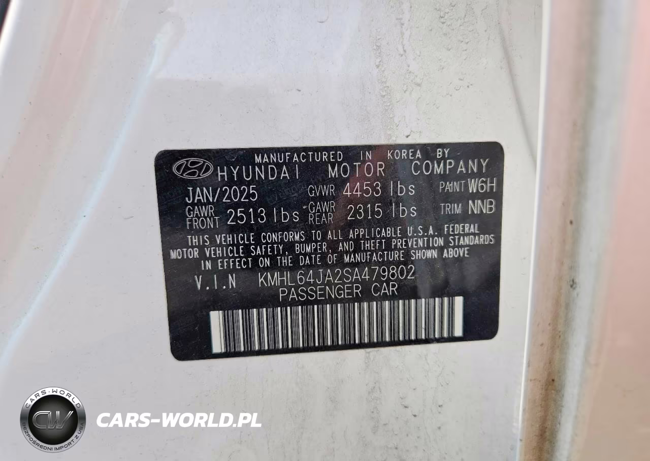 2025 Hyundai Sonata Sel VIN:KMHL64JA2SA479802 - 13
