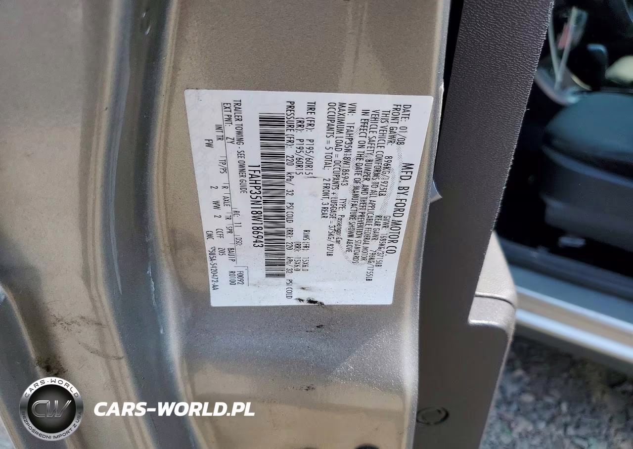 2008 Ford Focus Se VIN:1FAHP35N18W186943 - 13