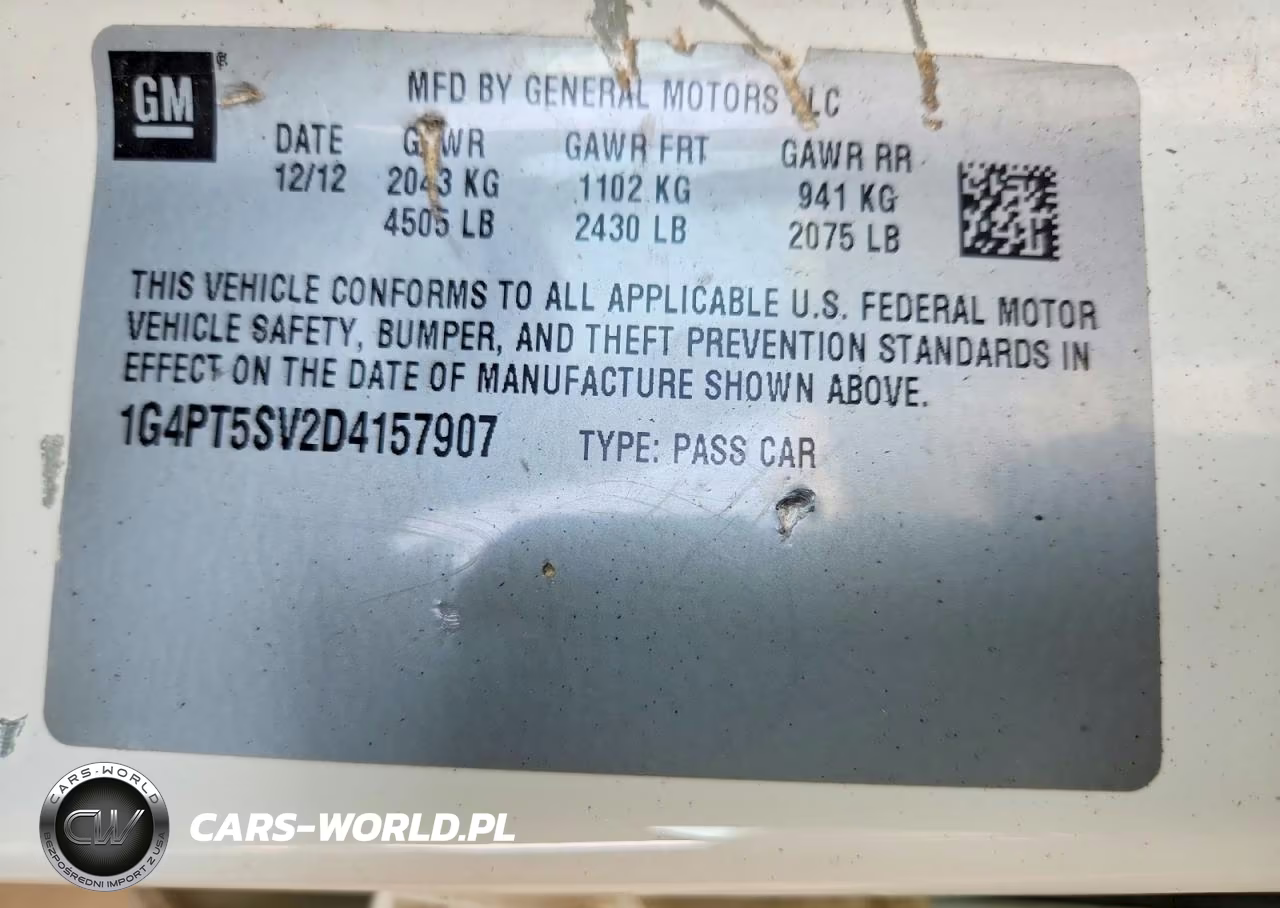 2013 Buick Verano Premium VIN:1G4PT5SV2D4157907 - 12