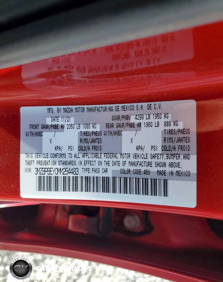2021 Mazda 3 Premium Plus VIN:3MZBPBEY0MM254483 - 12