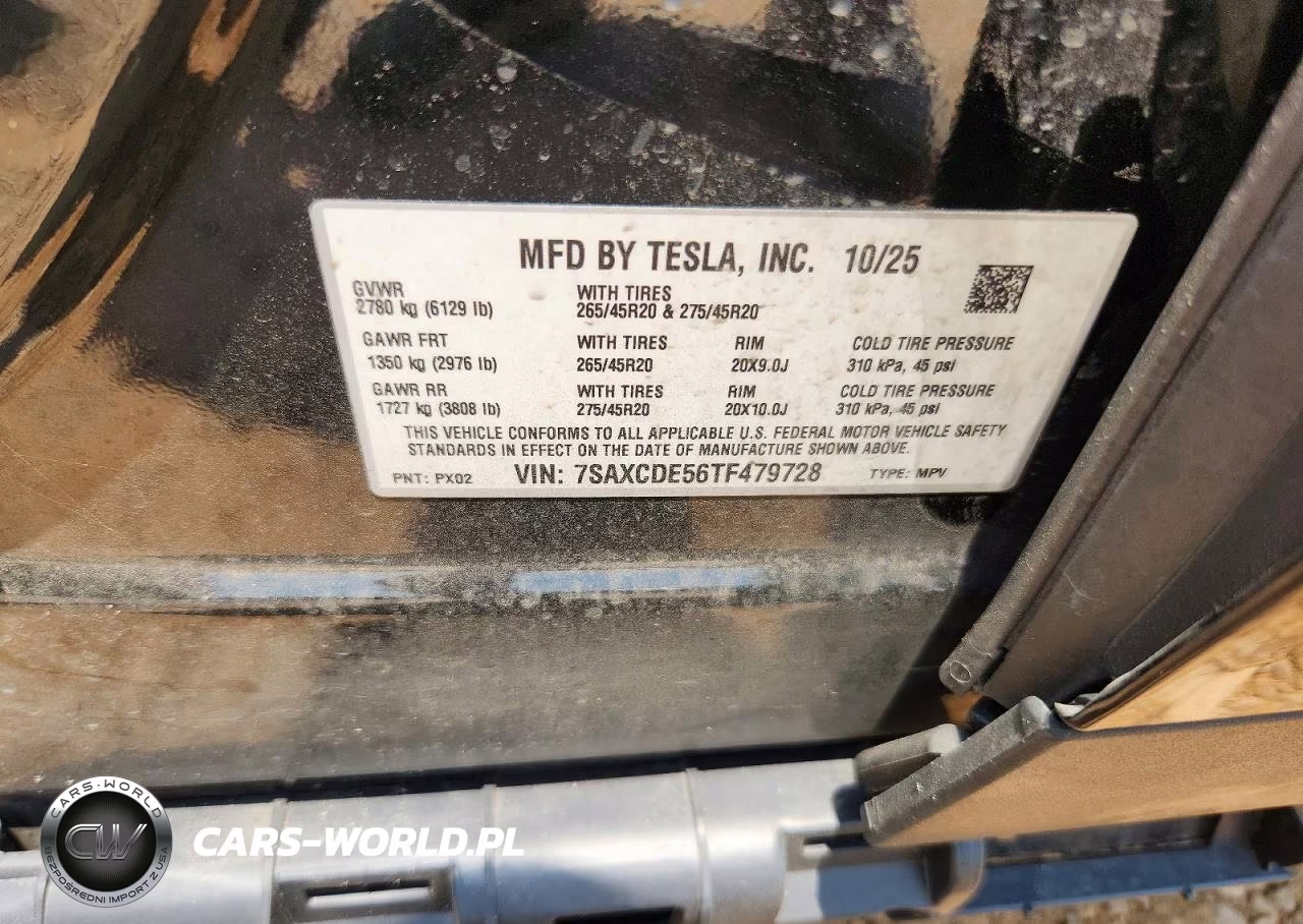 2026 Tesla Model X VIN:7SAXCDE56TF479728 - 12
