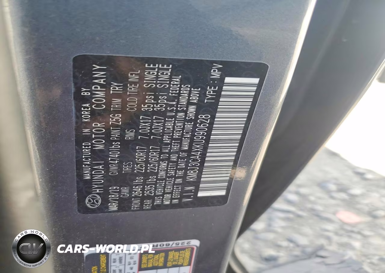 2019 Hyundai Tucson Value VIN:KM8J3CA4XKU990628 - 13