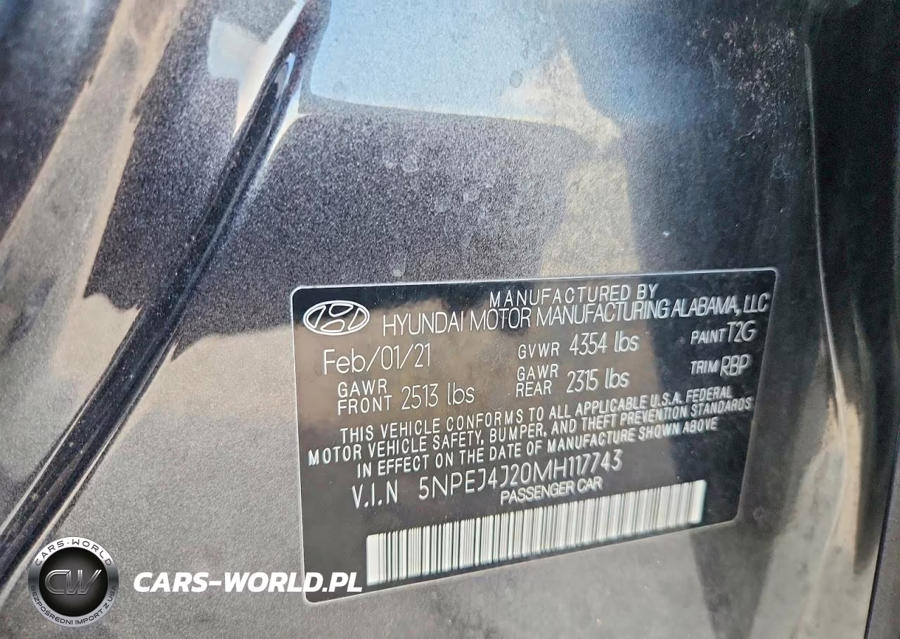2021 Hyundai Sonata Sel Plus VIN:5NPEJ4J20MH117743 - 13