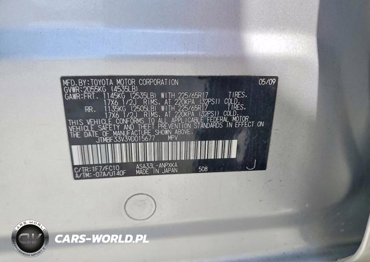 2009 Toyota Rav4 Base VIN:JTMBF33V39D015677 - 14