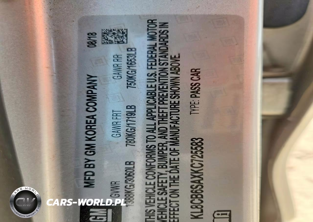 2019 Chevrolet Spark Ls VIN:KL8CB6SAXKC725583 - 13