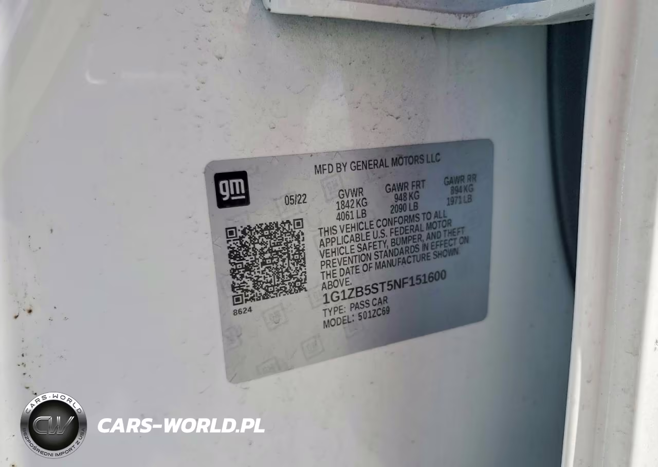 2022 Chevrolet Malibu Ls VIN:1G1ZB5ST5NF151600 - 13