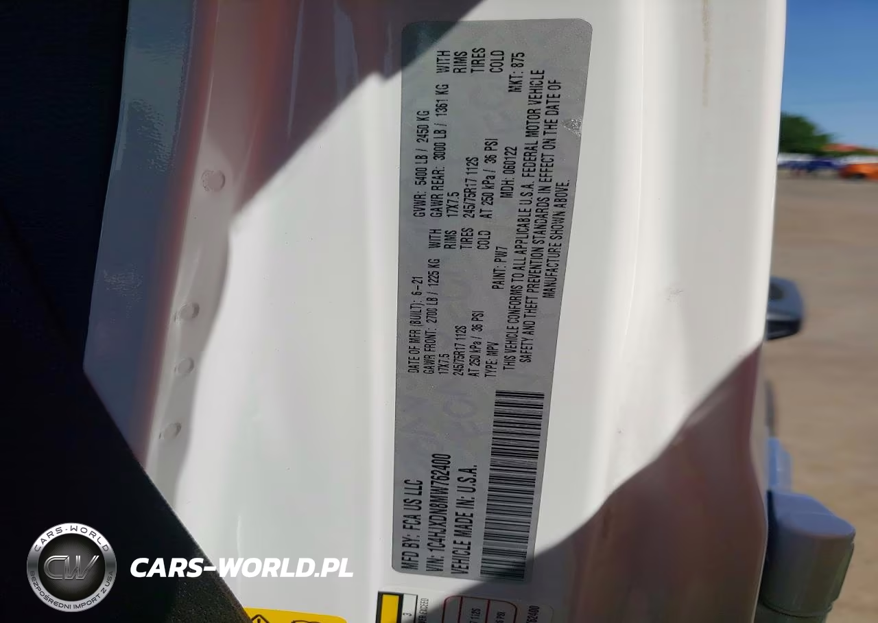 2021 Jeep Wrangler Unlimited Sport VIN:1C4HJXDN8MW762400 - 13