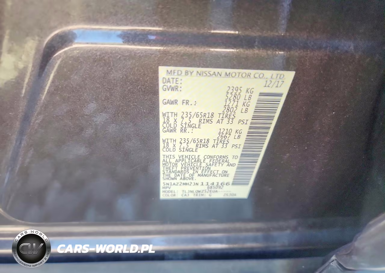 2018 Nissan Murano Sv VIN:5N1AZ2MH2JN114166 - 13
