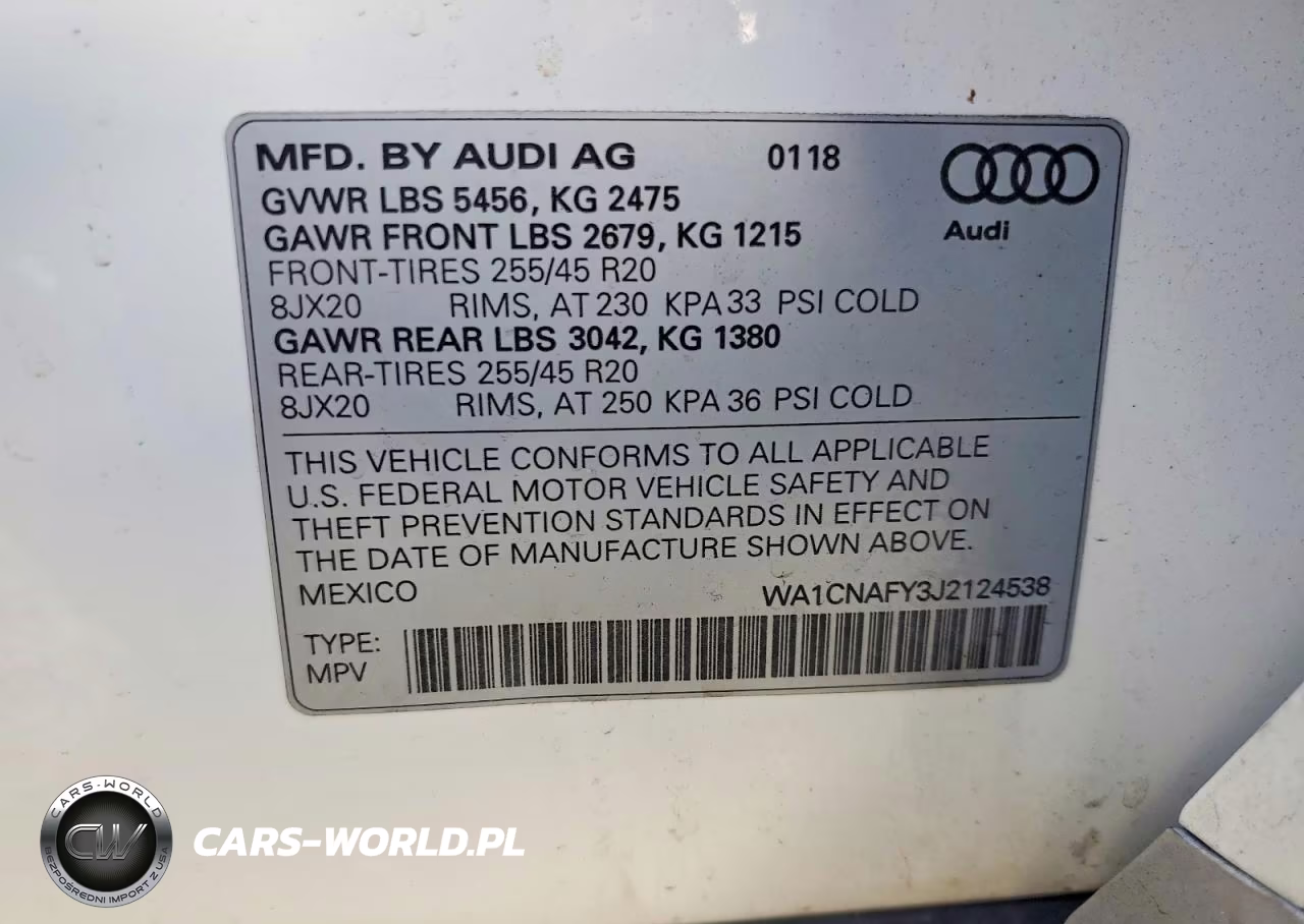 2018 Audi Q5 Prestige VIN:WA1CNAFY3J2124538 - 14