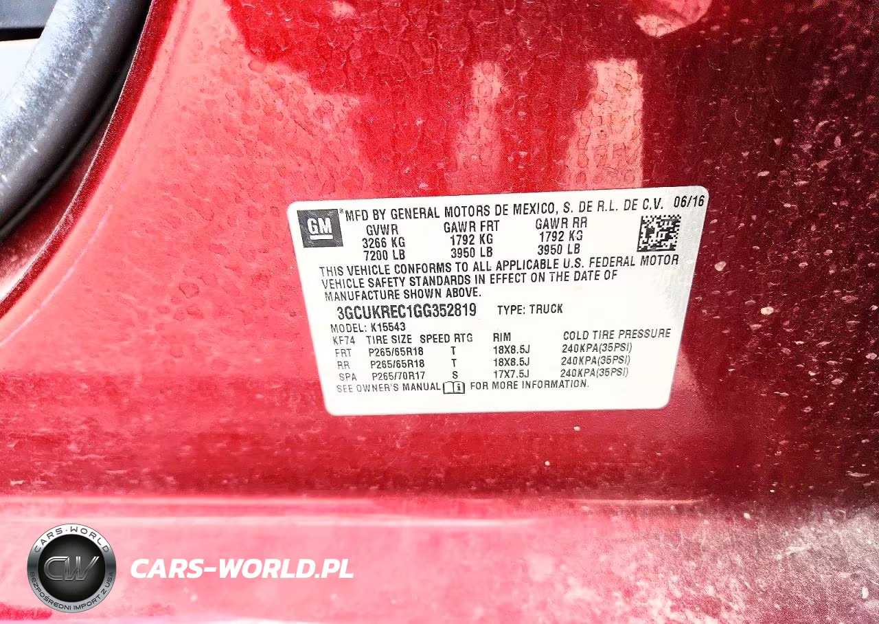 2016 Chevrolet Silverado K1500 Lt VIN:3GCUKREC1GG352819 - 12