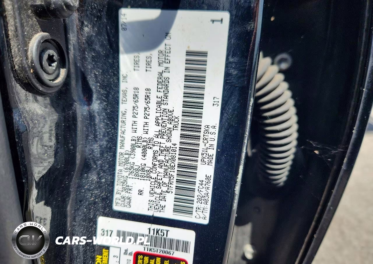 2014 Toyota Tundra Sr5 VIN:5TFRM5F18EX081014 - 13