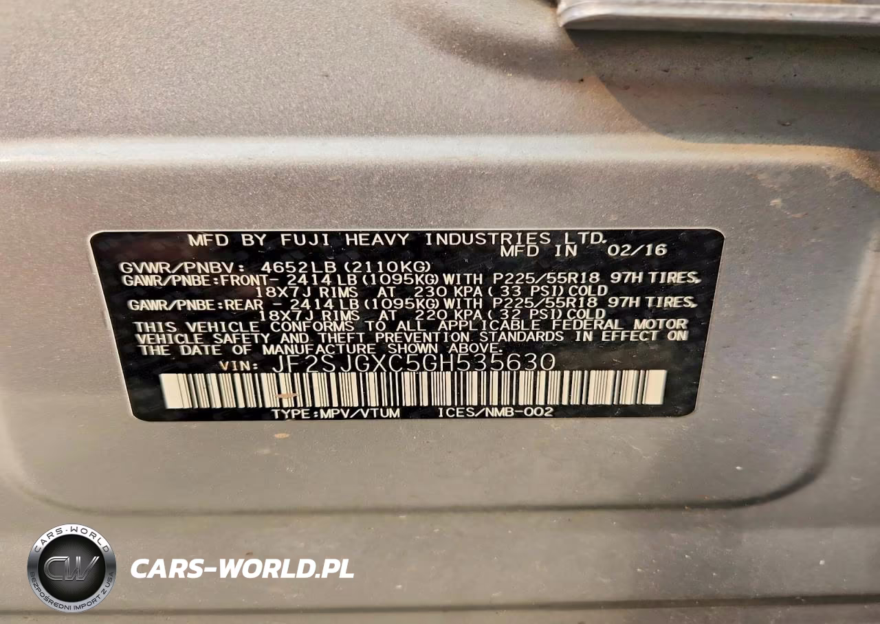 2016 Subaru Forester 2.0Xt Touring VIN:JF2SJGXC5GH535630 - 14