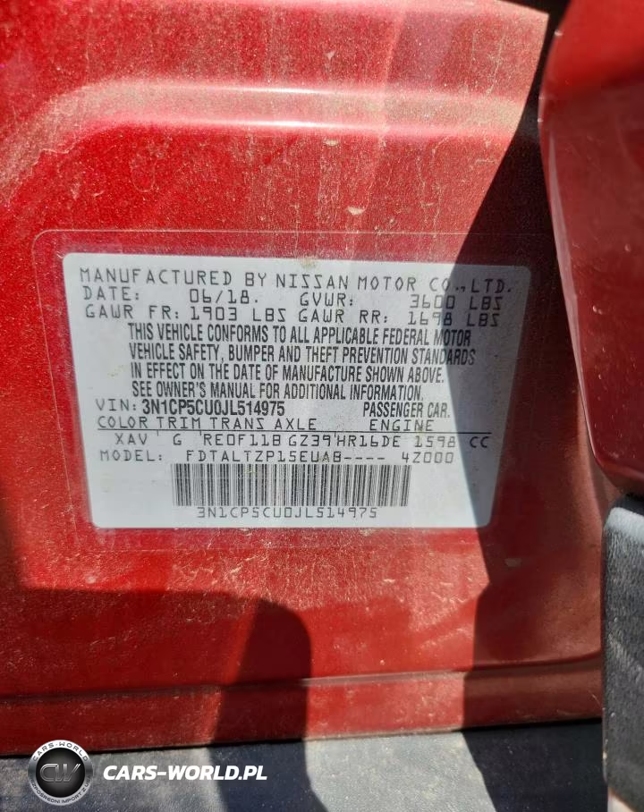 2018 Nissan Kicks Sr VIN:3N1CP5CU0JL514975 - 13