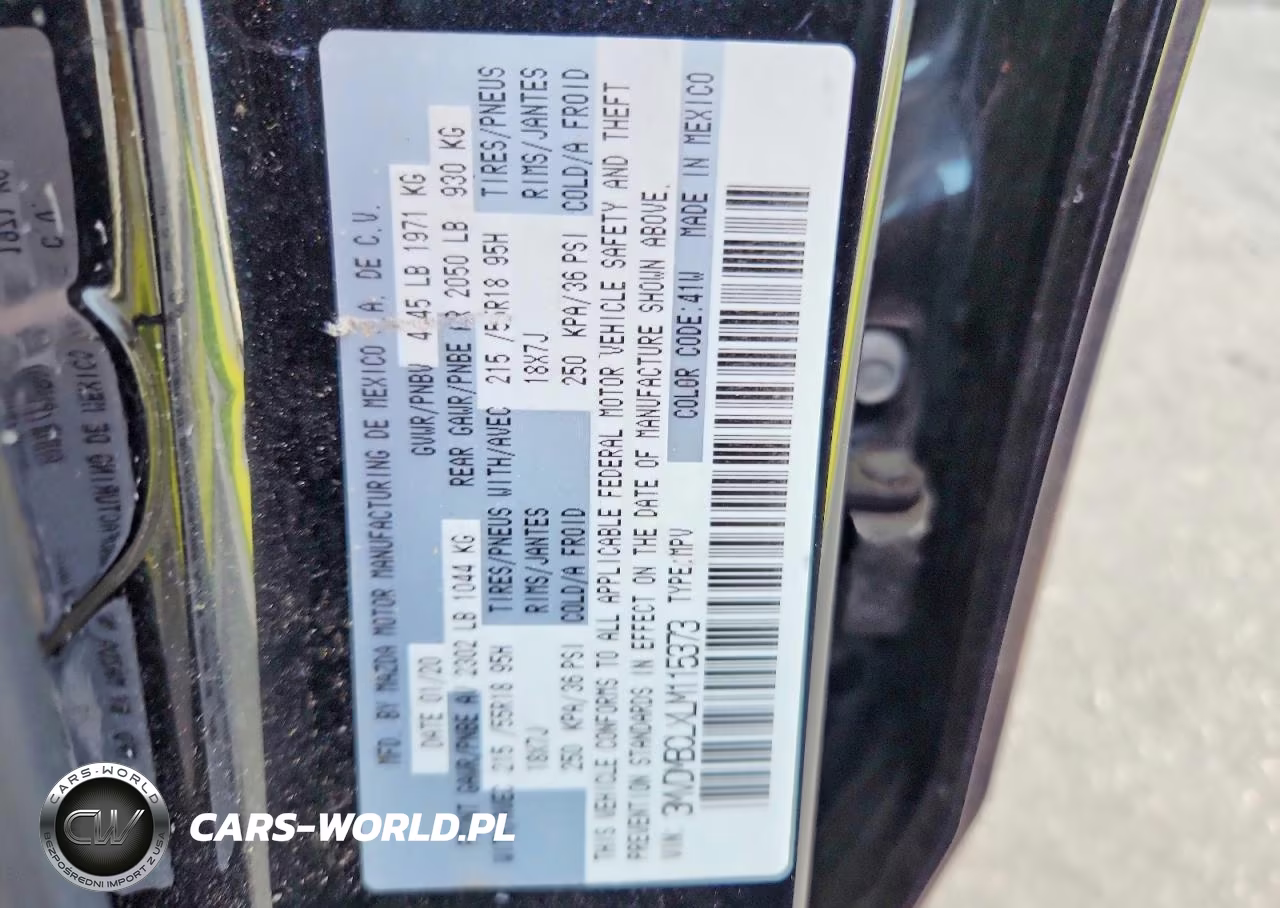 2020 Mazda Cx-30 Select VIN:3MVDMBCLXLM115373 - 13