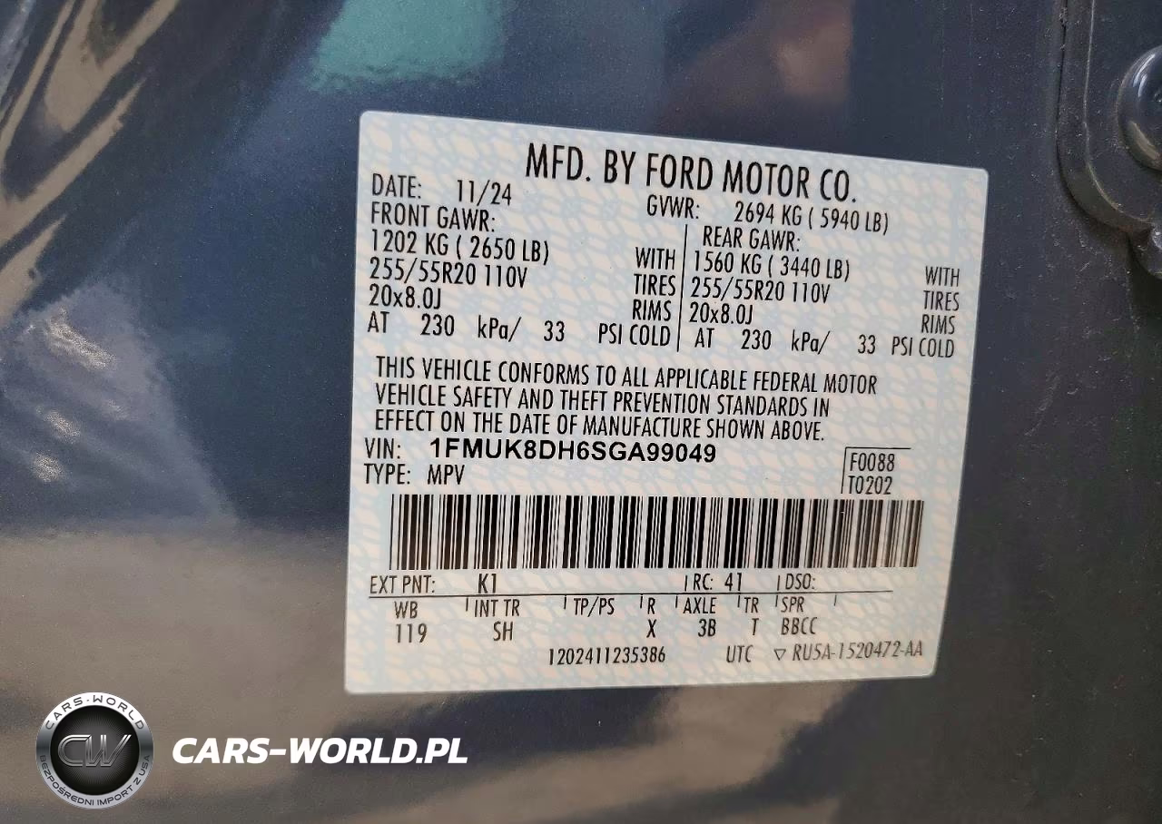 2025 Ford Explorer Active VIN:1FMUK8DH6SGA99049 - 13