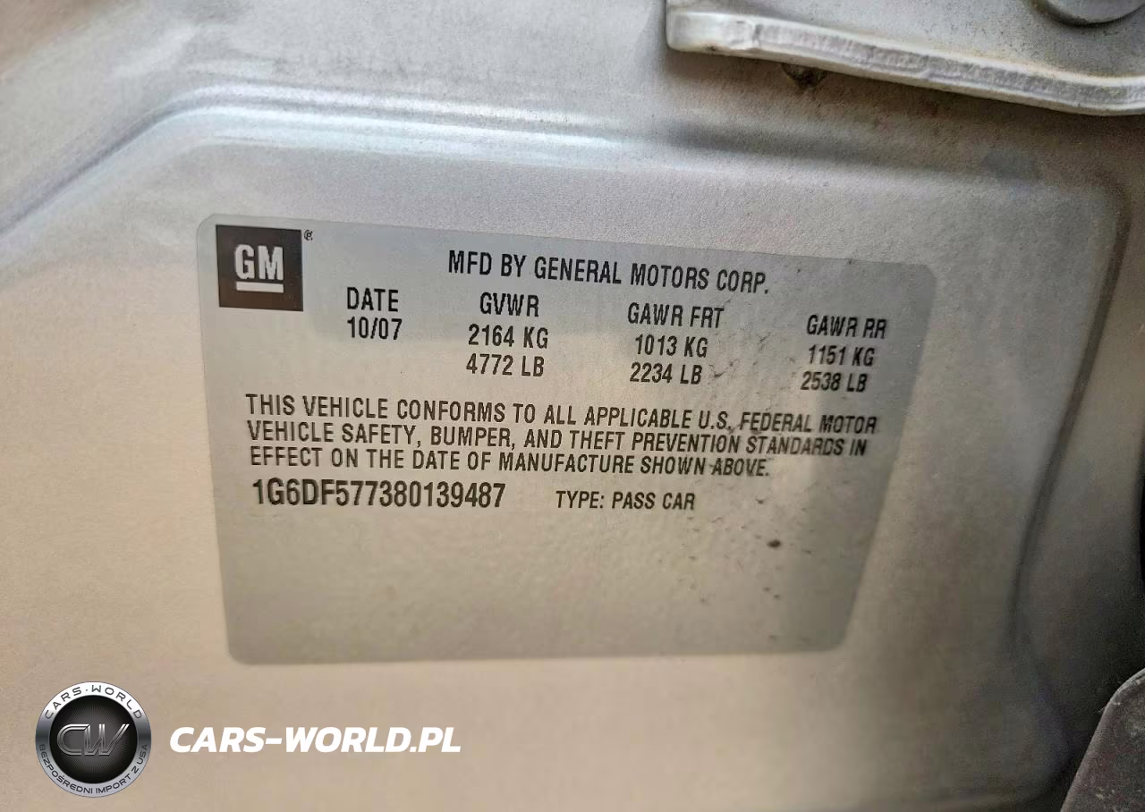 2008 Cadillac Cts VIN:1G6DF577380139487 - 12