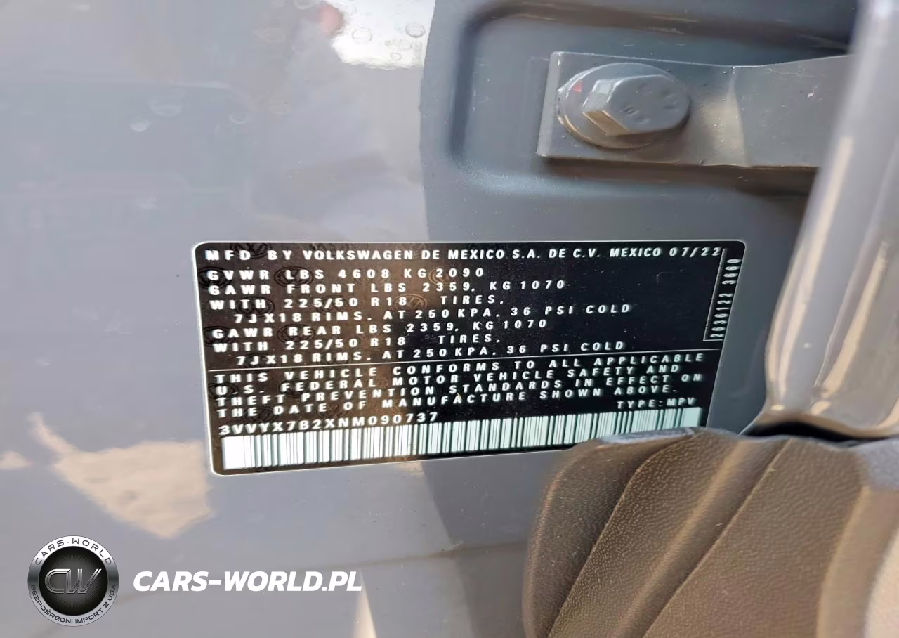 2022 Volkswagen Taos Se VIN:3VVYX7B2XNM090737 - 13