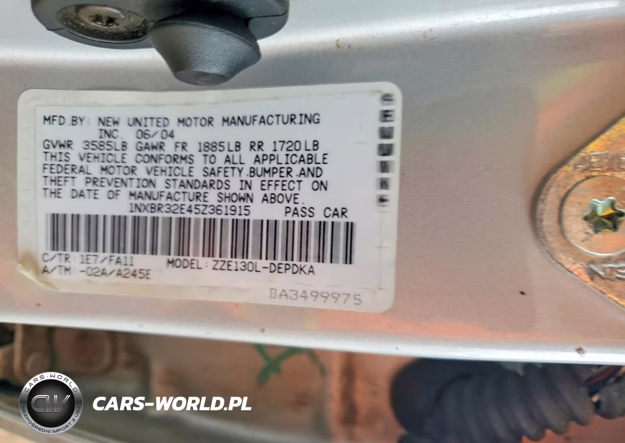 2005 Toyota Corolla Ce VIN:1NXBR32E45Z361915 - 13