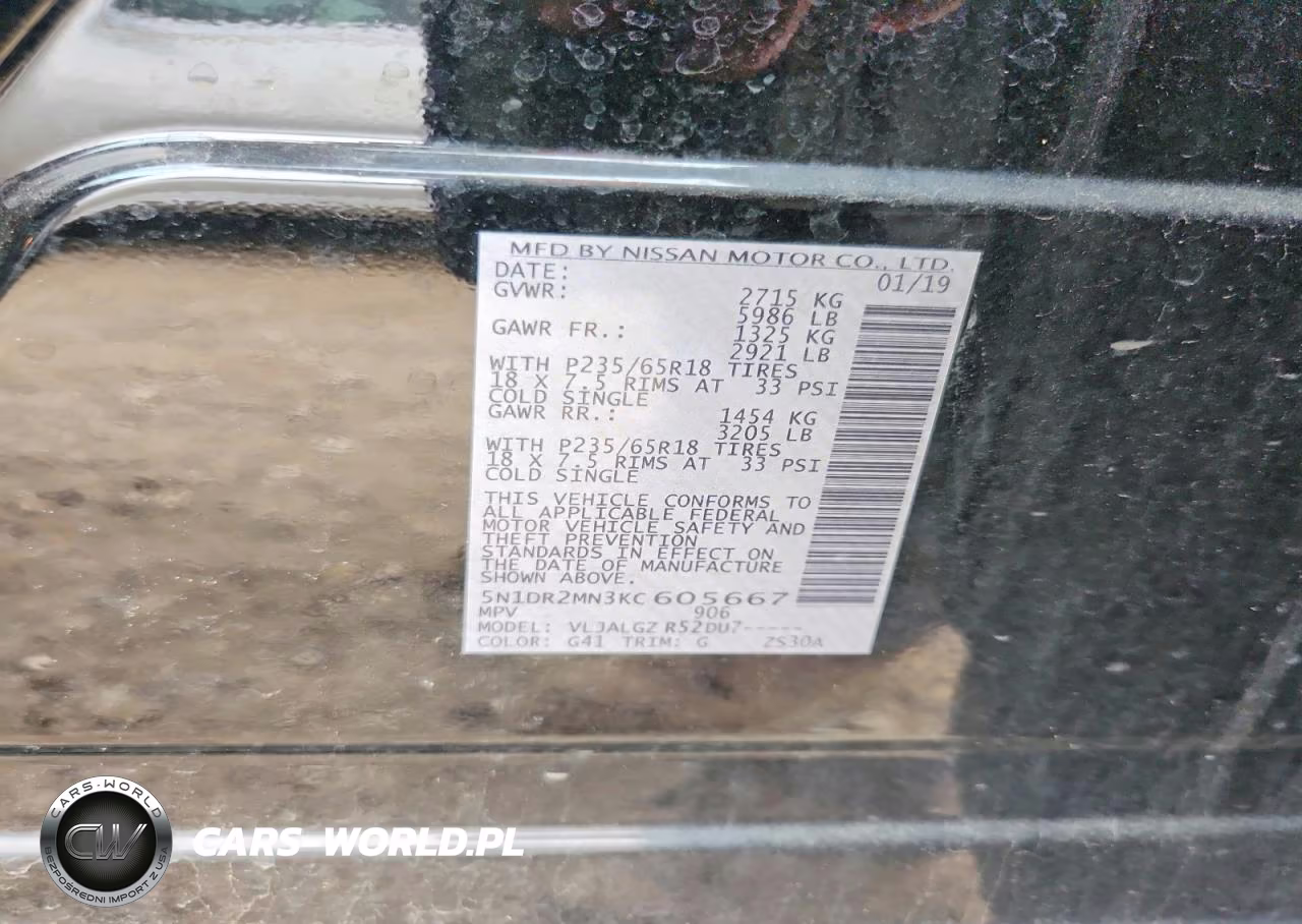 2019 Nissan Pathfinder Sl VIN:5N1DR2MN3KC605667 - 13