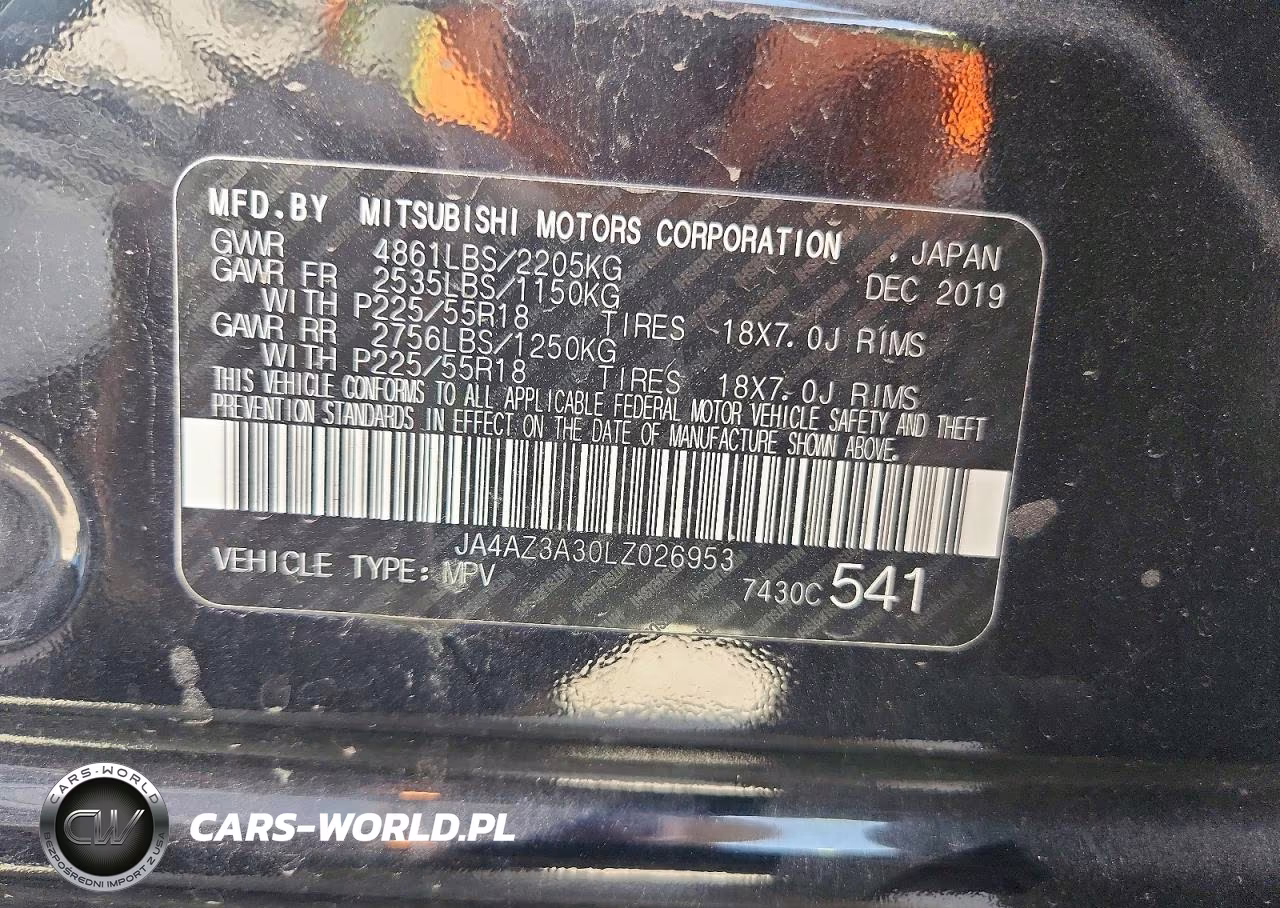 2020 Mitsubishi Outlander Se VIN:JA4AZ3A30LZ026953 - 14