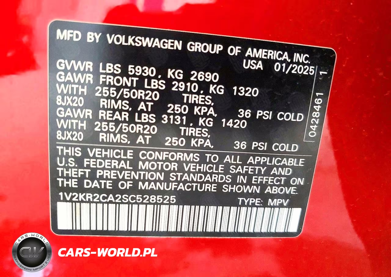 2025 Volkswagen Atlas Se VIN:1V2KR2CA2SC528525 - 13