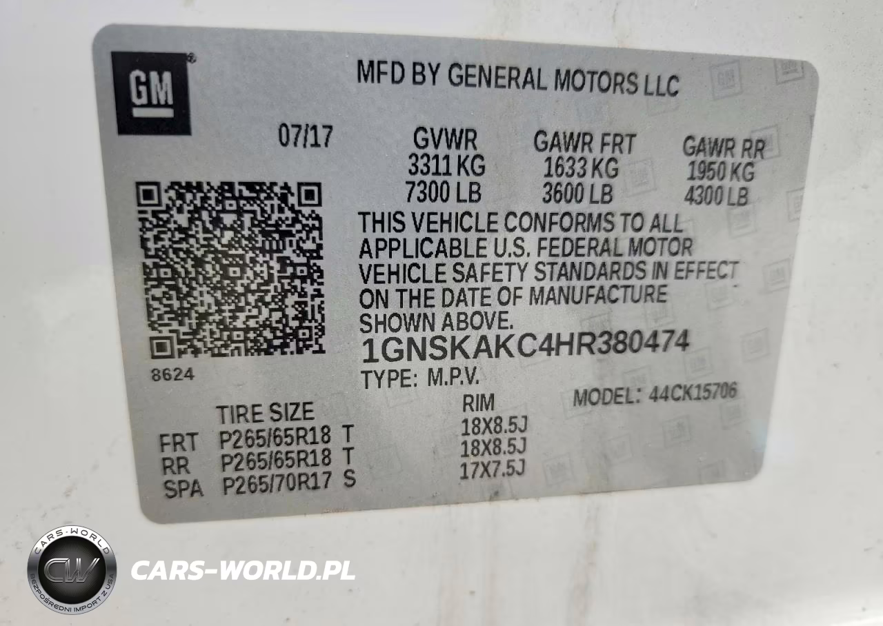 2017 Chevrolet Tahoe K1500 Ls VIN:1GNSKAKC4HR380474 - 13