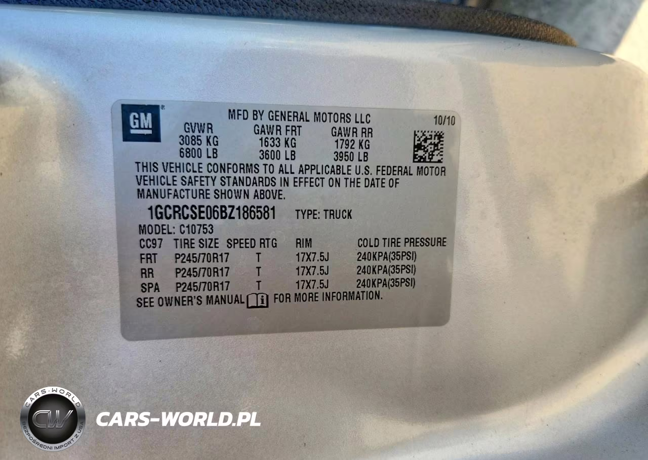 2011 Chevrolet Silverado C1500 Lt VIN:1GCRCSE06BZ186581 - 12