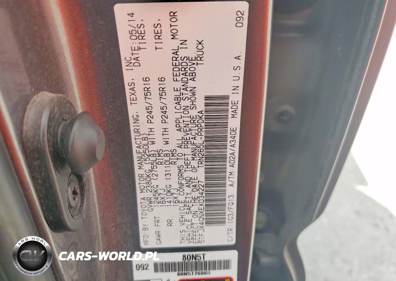 2014 Toyota Tacoma Double Cab VIN:5TFJX4GNXEX034227 - 12