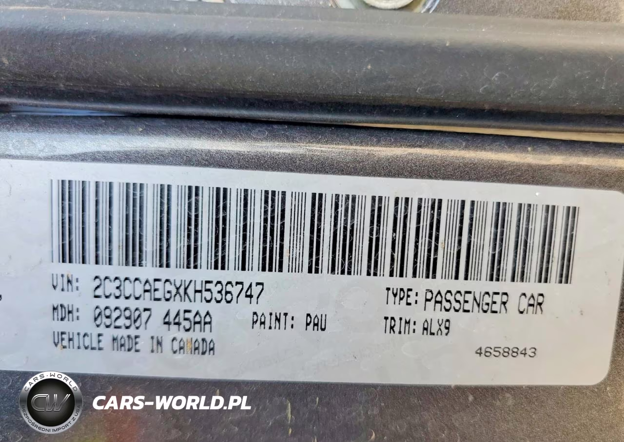 2019 Chrysler 300 Limited VIN:2C3CCAEGXKH536747 - 12