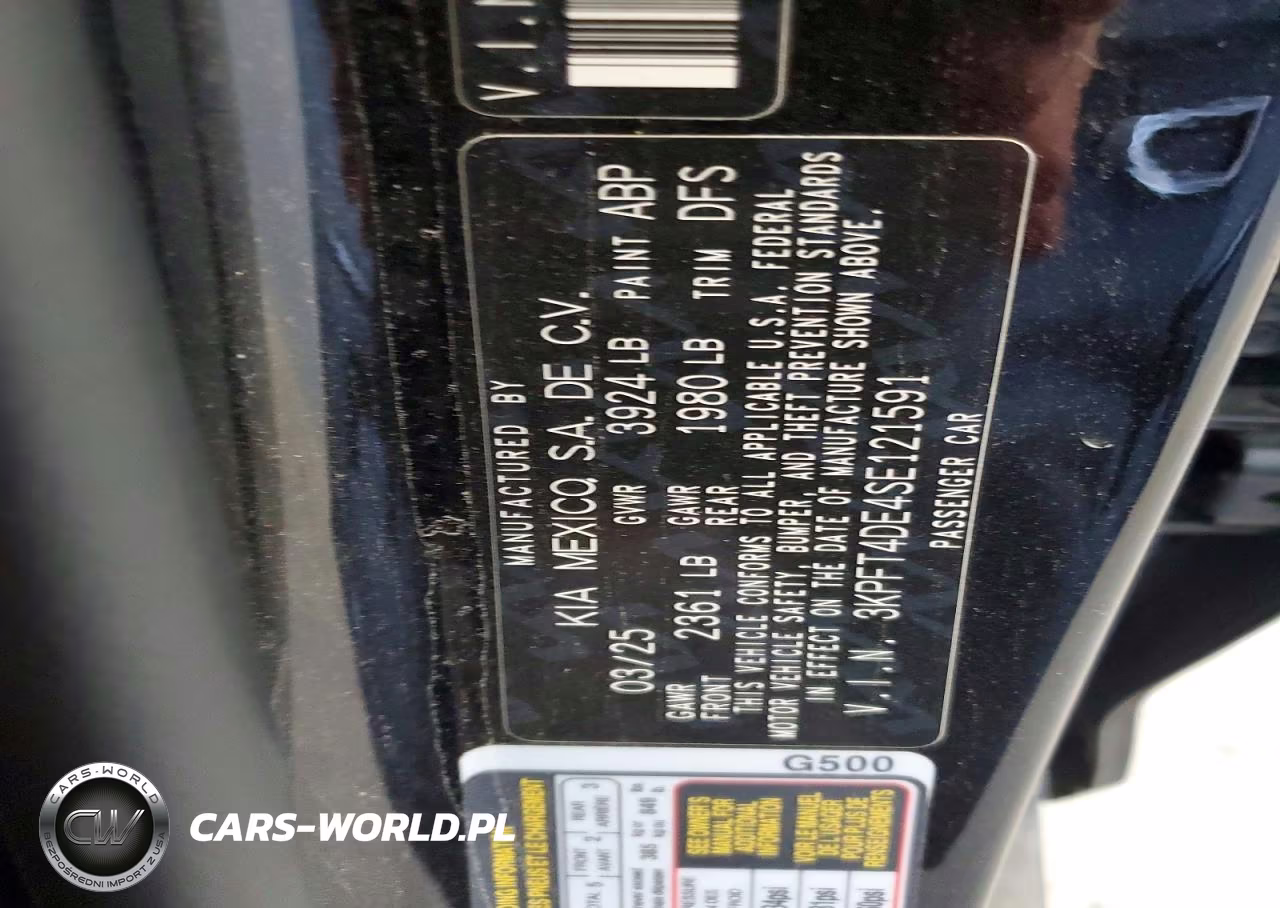 2025 Kia K4 Lxs VIN:3KPFT4DE4SE121591 - 12