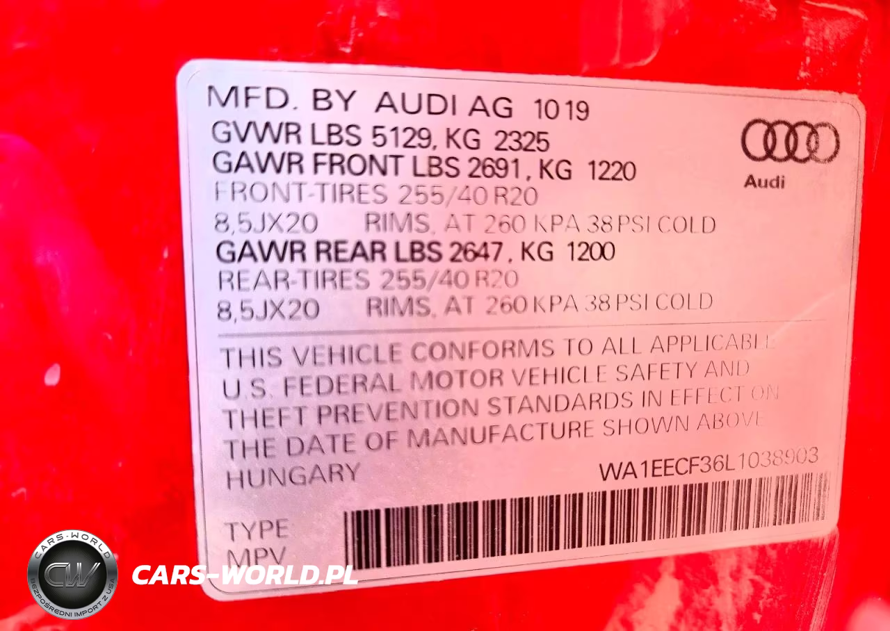 2020 Audi Q3 Premium Plus S-Line VIN:WA1EECF36L1038903 - 13
